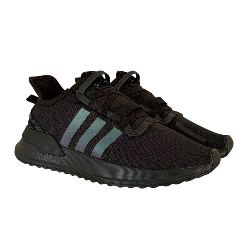 Adidas Black & Iridescent Stripe U Path Sneakers